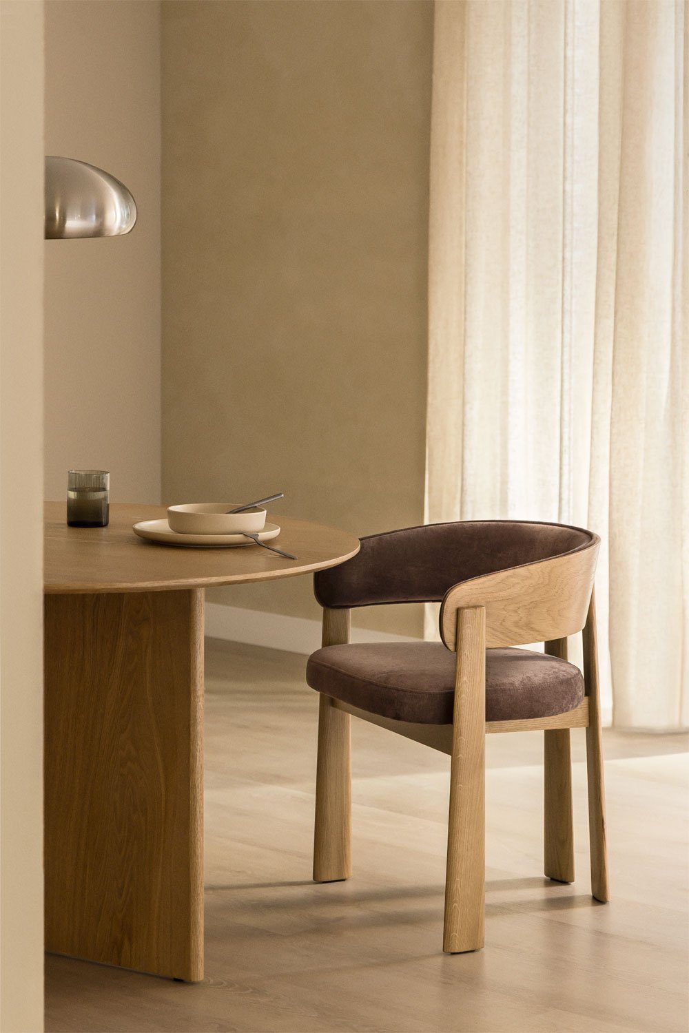 Kėdė OLENA, rudas audinys