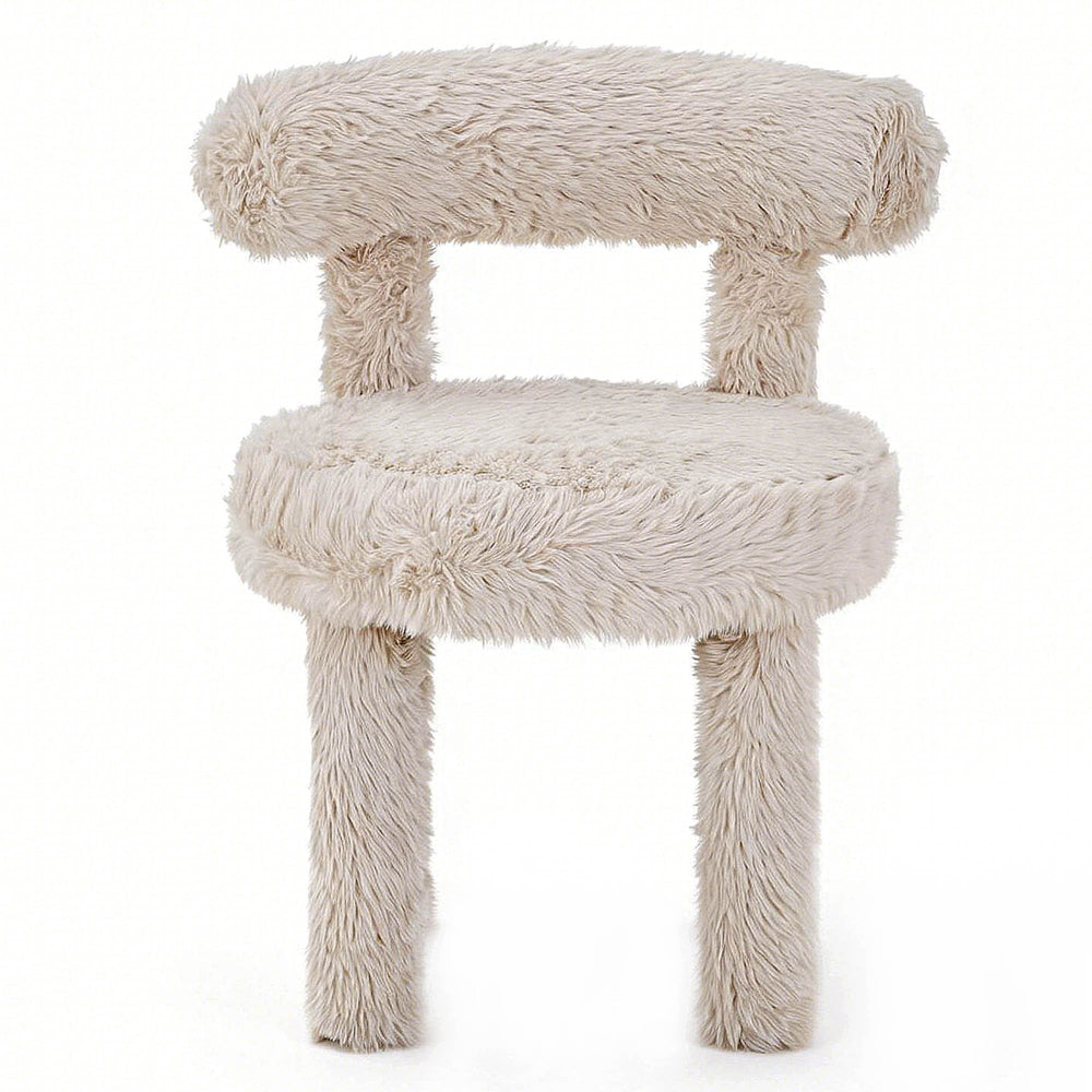 Dining Chair PLISSE 2.0, light beige