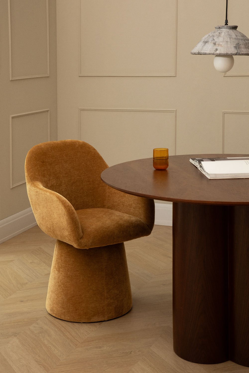 Dining chair ENRIKE, mustard