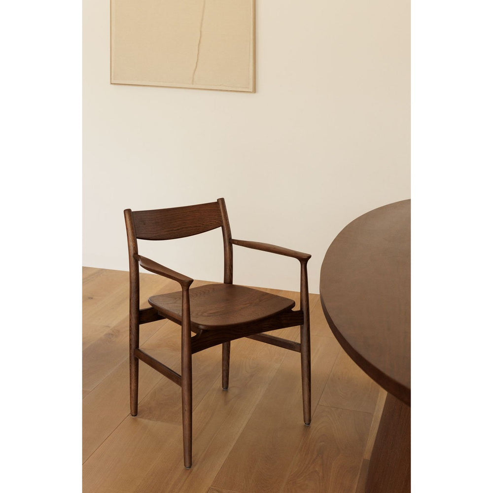 Ąžuolinė valgomojo kėdė, NORDICA, tamsi