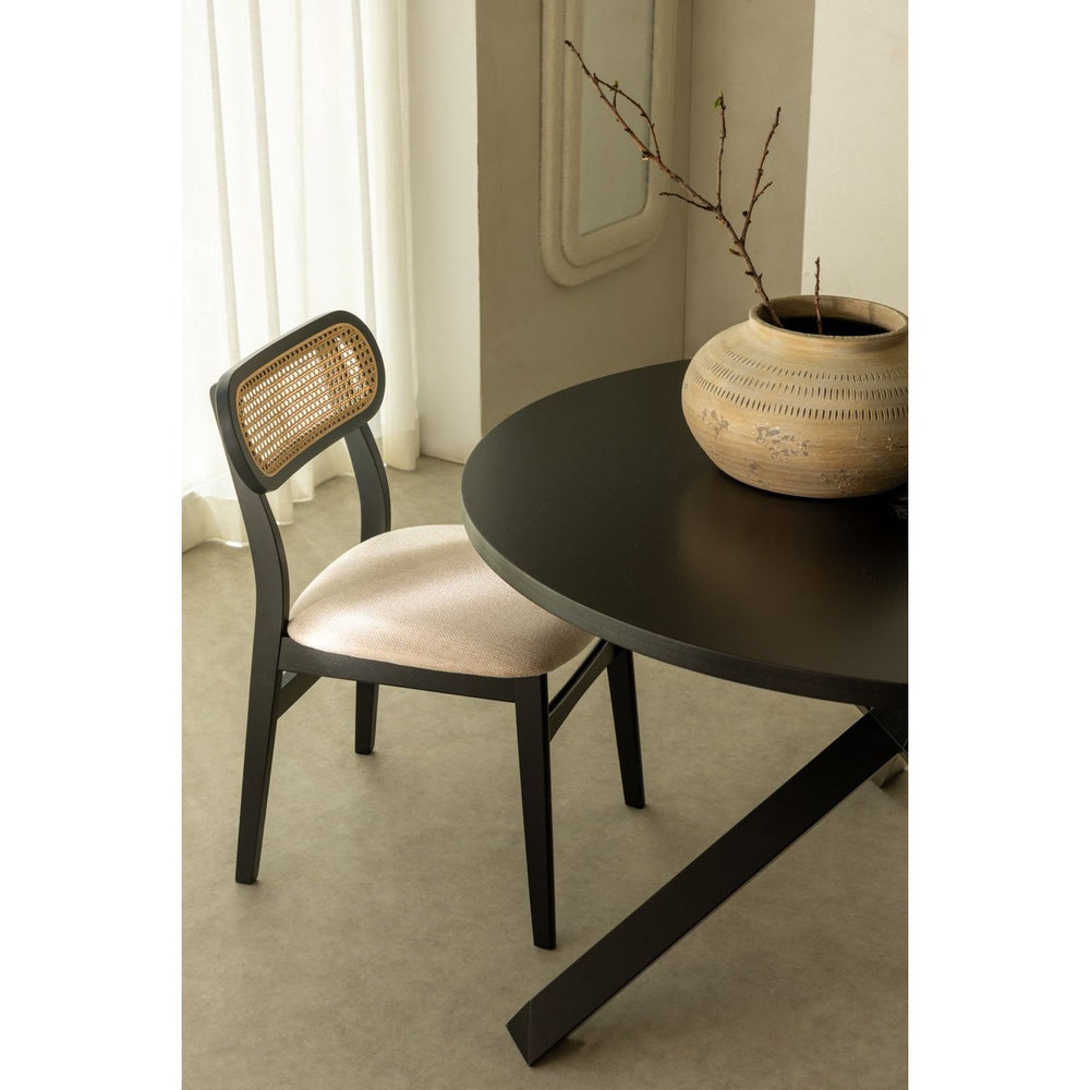 Valgomojo kėdė LEIVE, juoda spalva