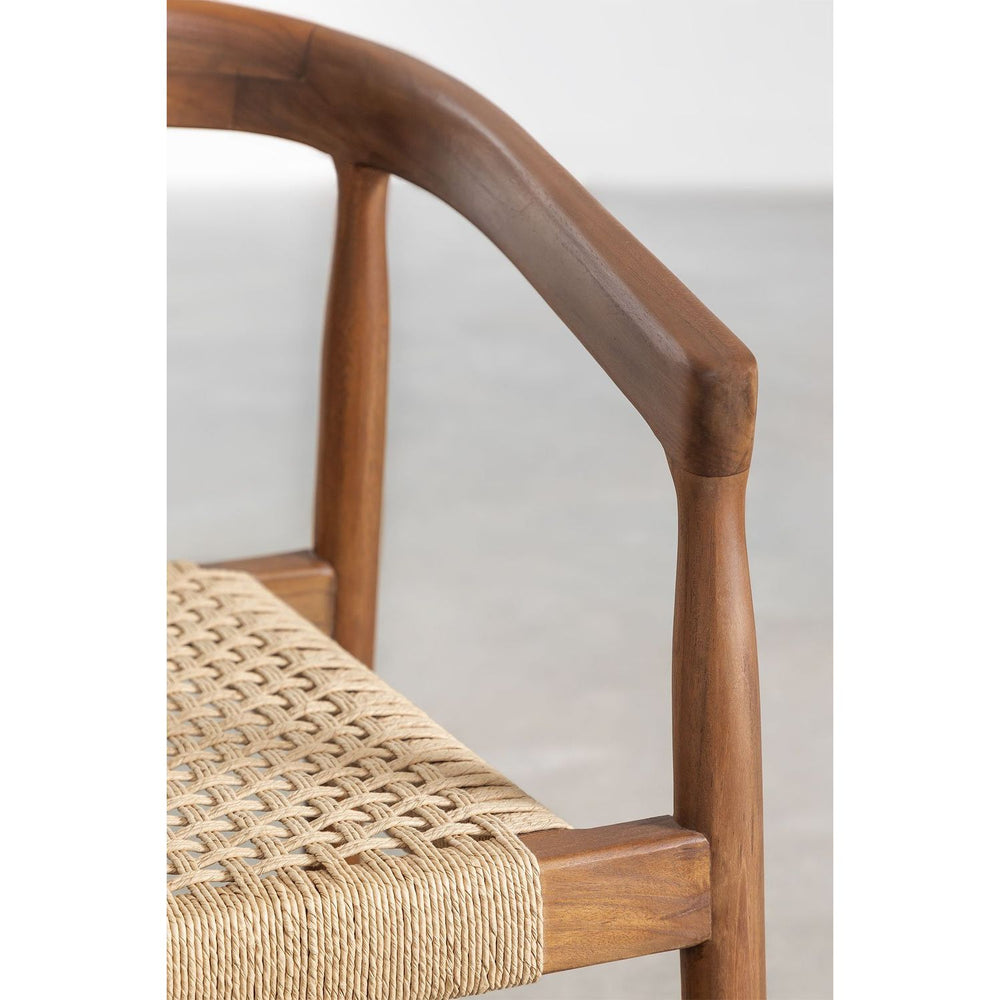 Valgomojo kėdė VISBY, tikmedis, tamsiai ruda