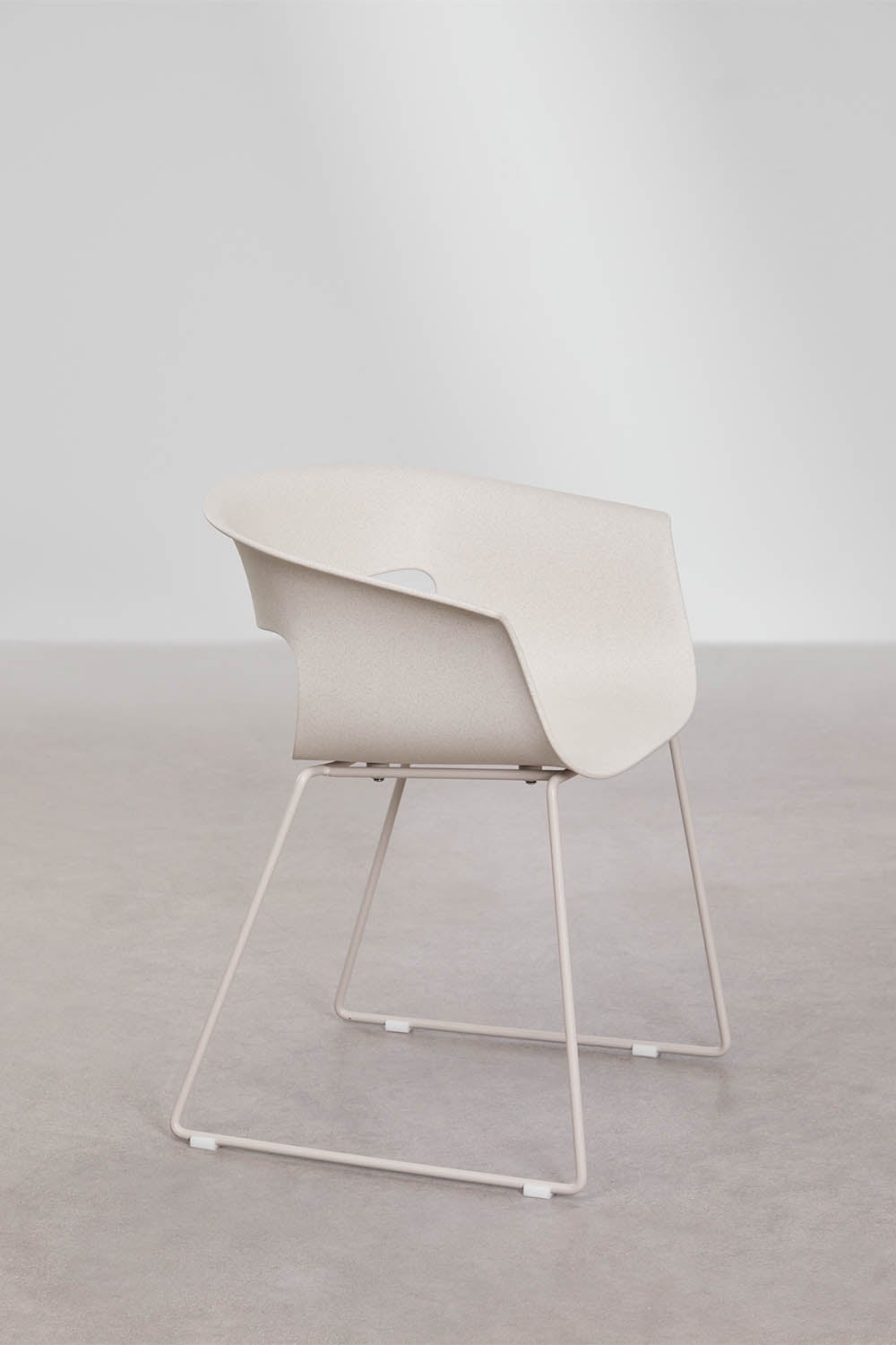 Outdoor chair BRAVO, White stone
