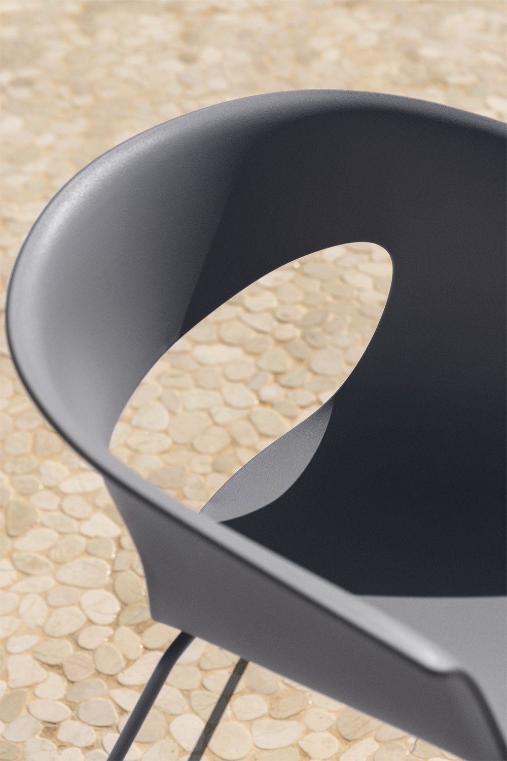 Outdoor chair BRAVO, graphite grey