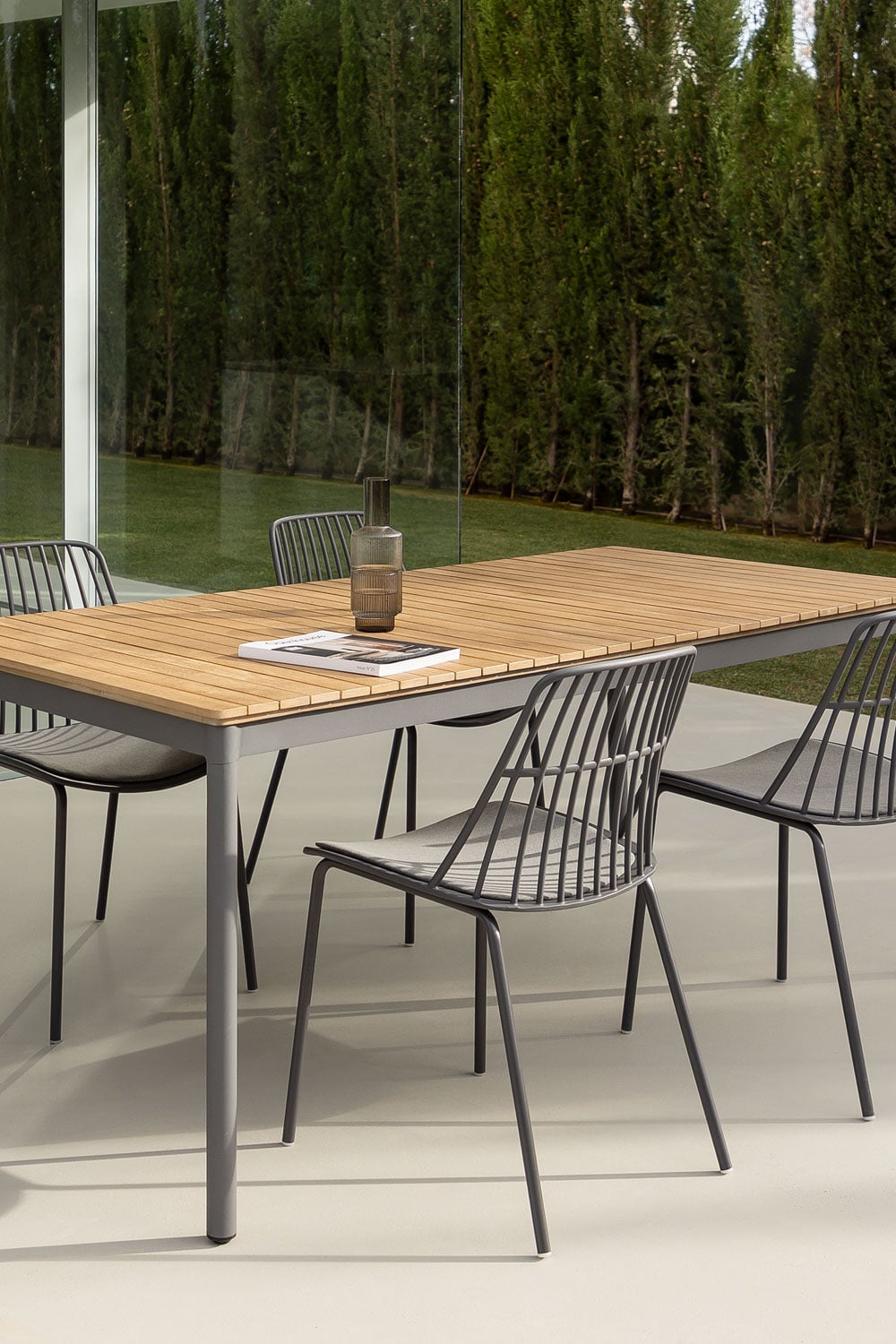 Outdoor chair SVELTO, graphite gray