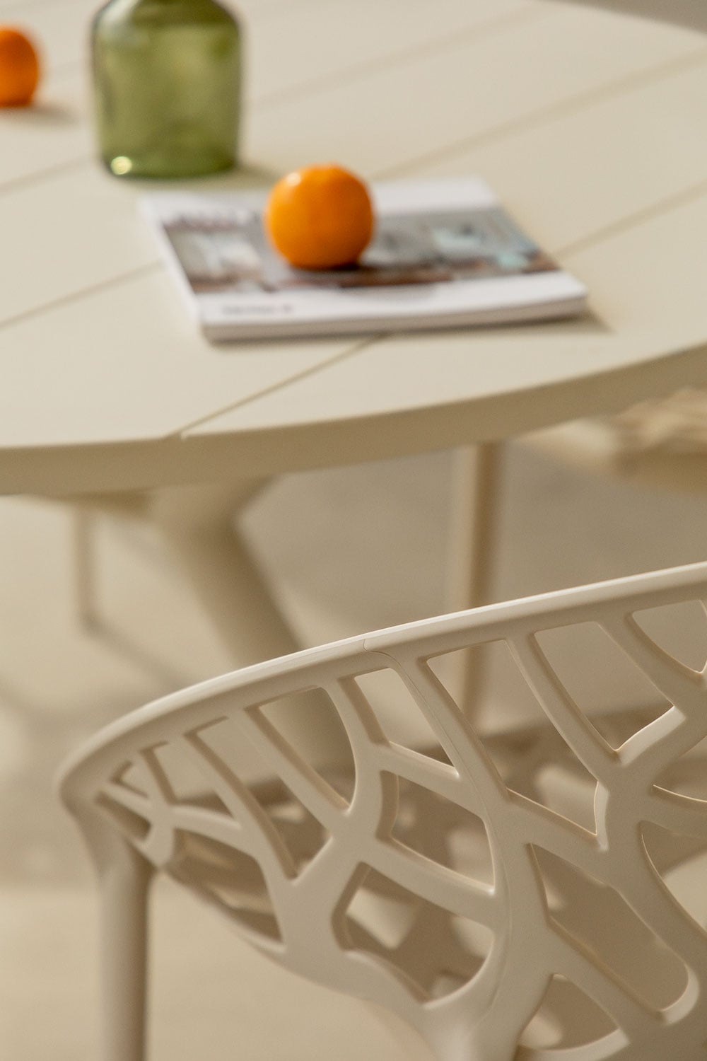 MEKANO outdoor chair, cream