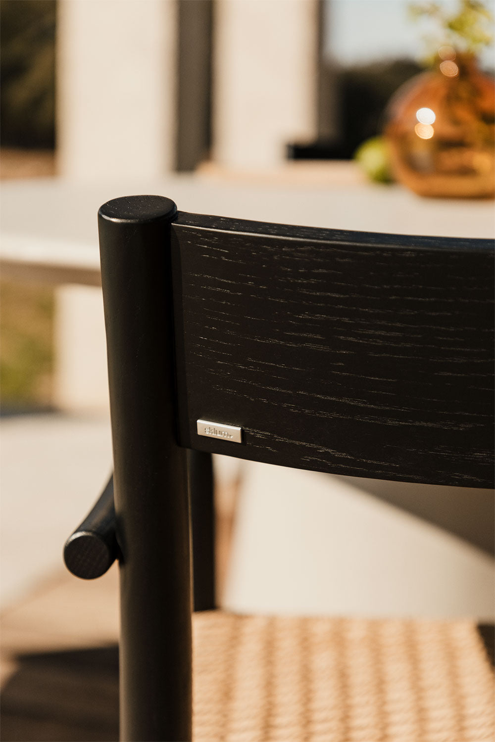 QUERCO Outdoor chair, black