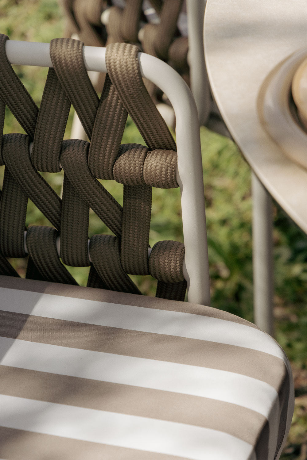 TEVARY Outdoor chair, with armrests, white (2 pcs.)