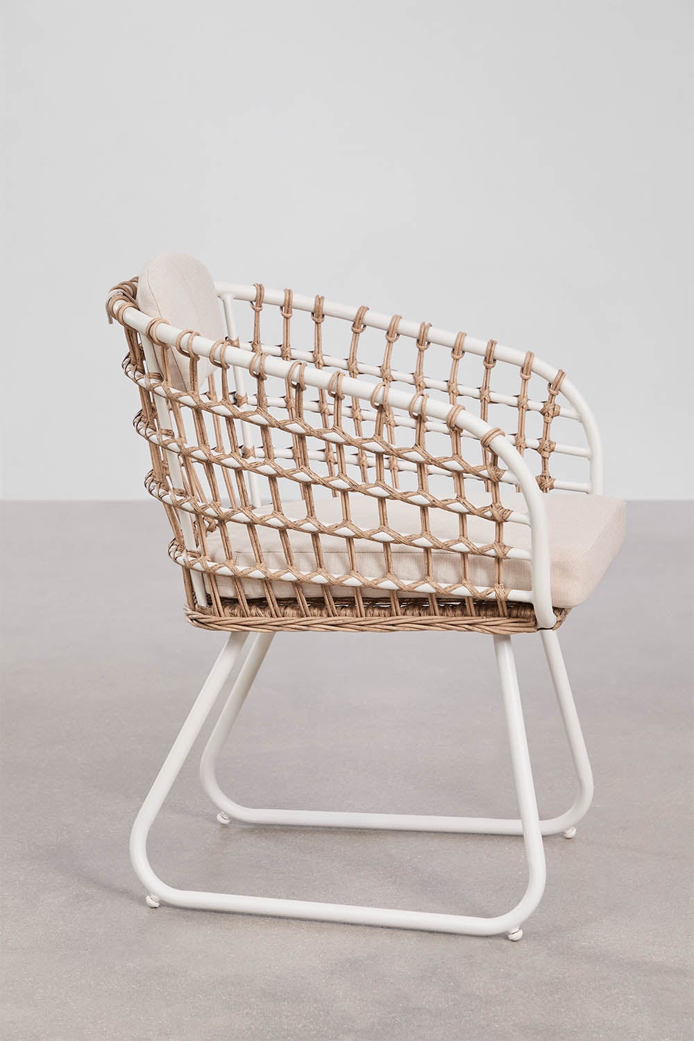 KOMODO outdoor armchair, white