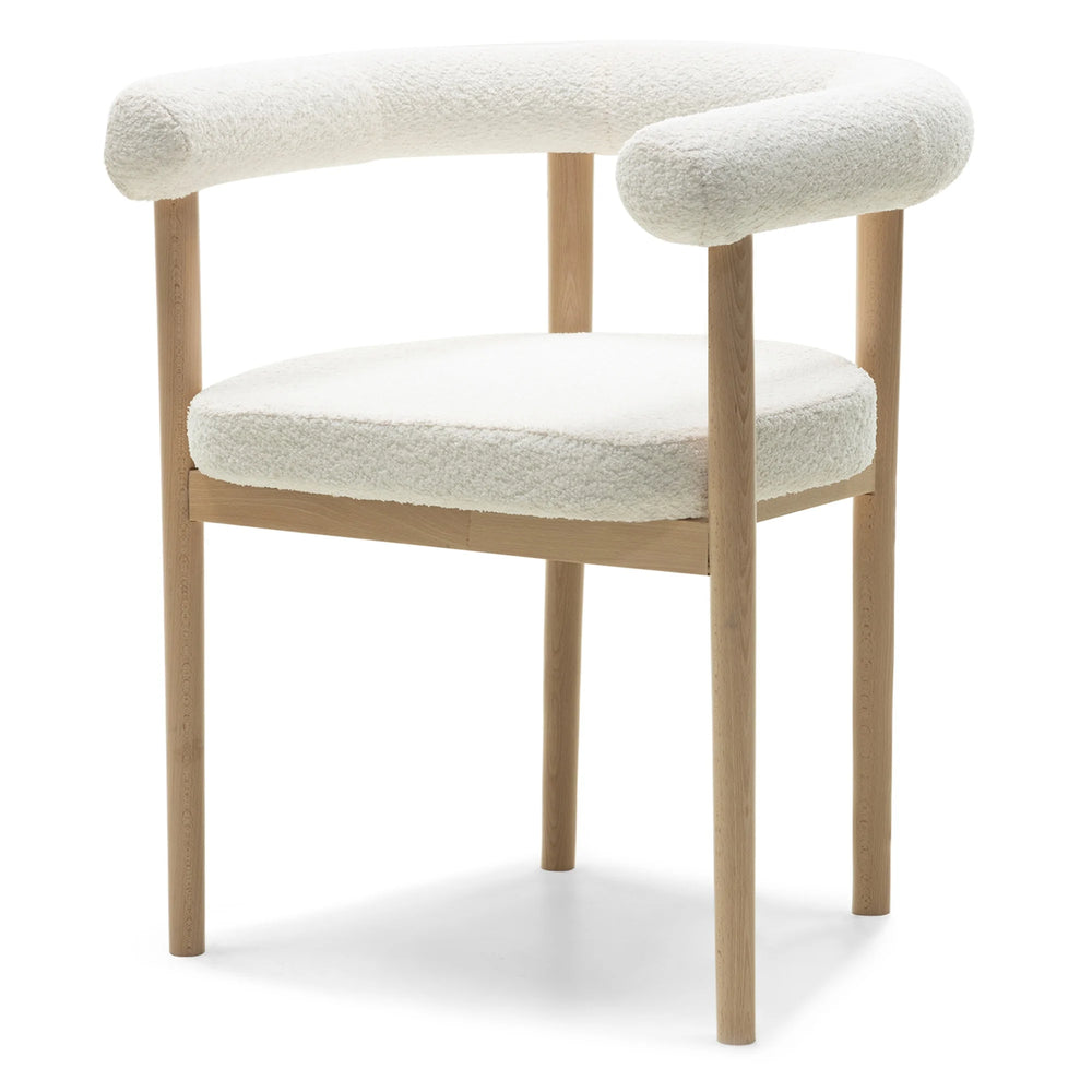 Kėdė MUFFY, balta boucle