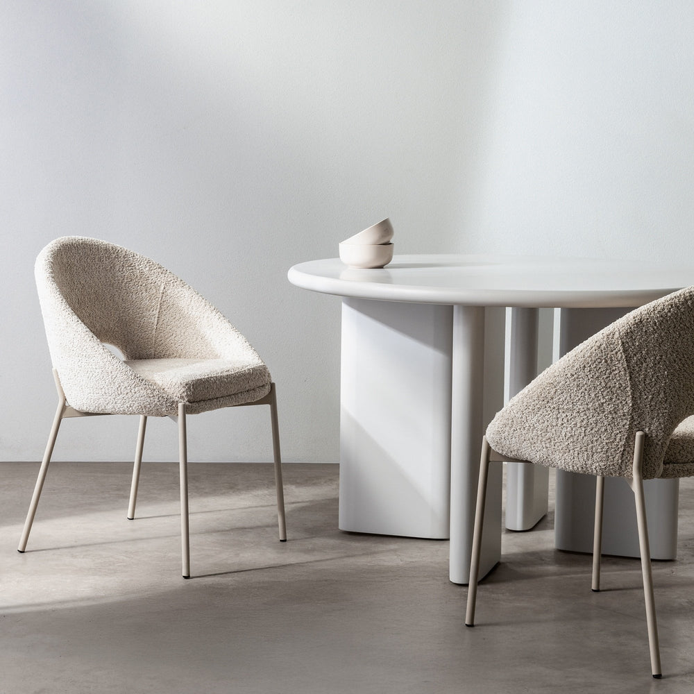 Chair LUNARE, cut-out backrest, condition, sand