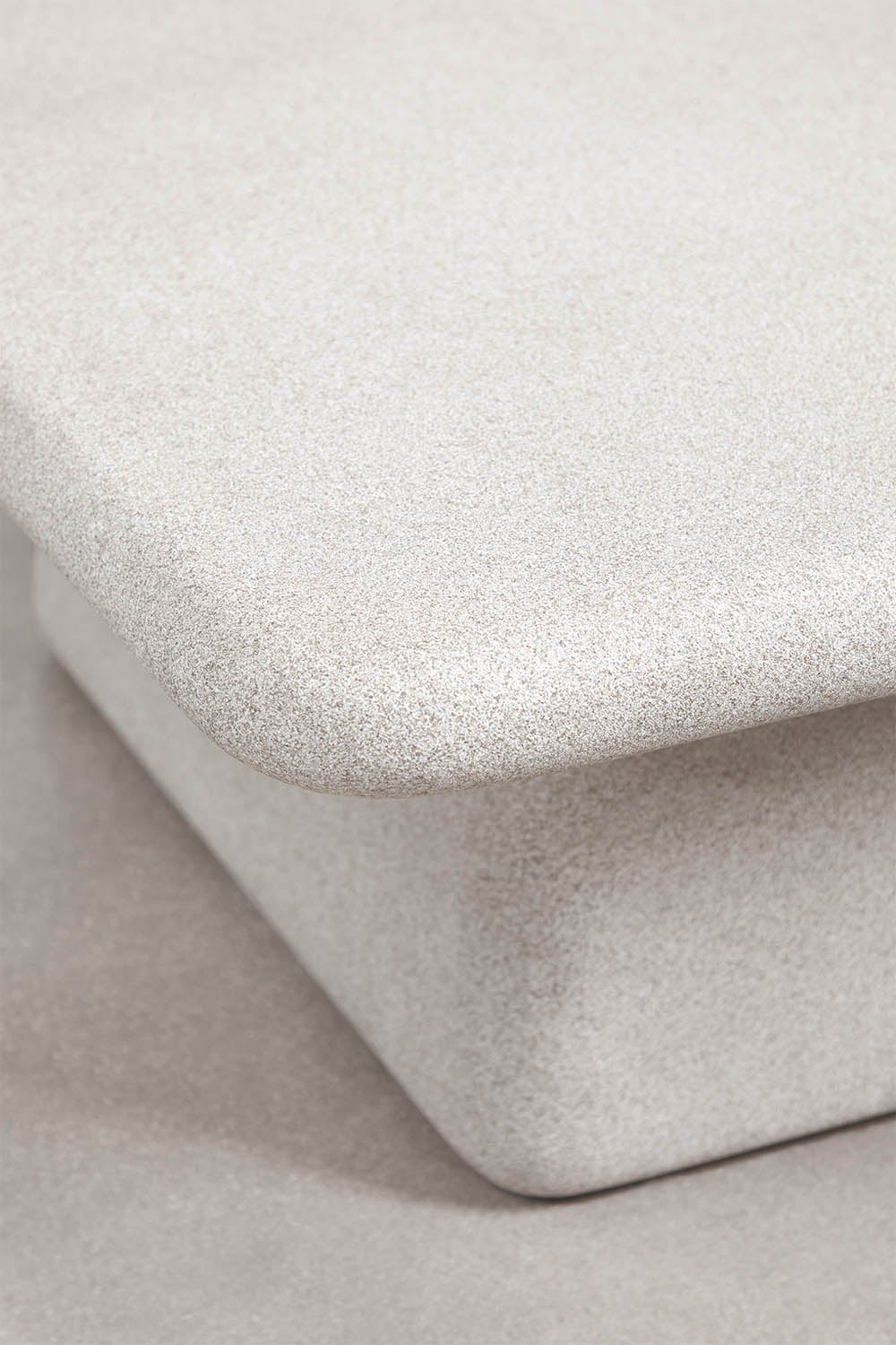 Coffee table KUBAS, square, sand grey