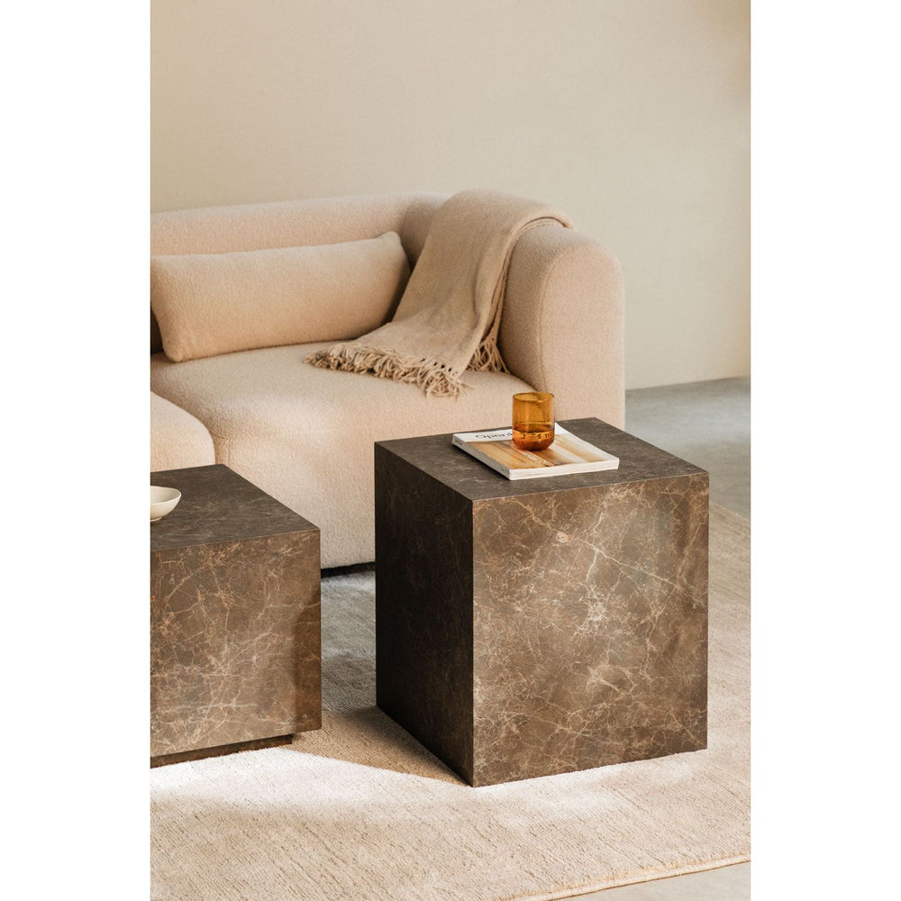 Šoninis staliukas ALICE, (45x45 cm), tamsus