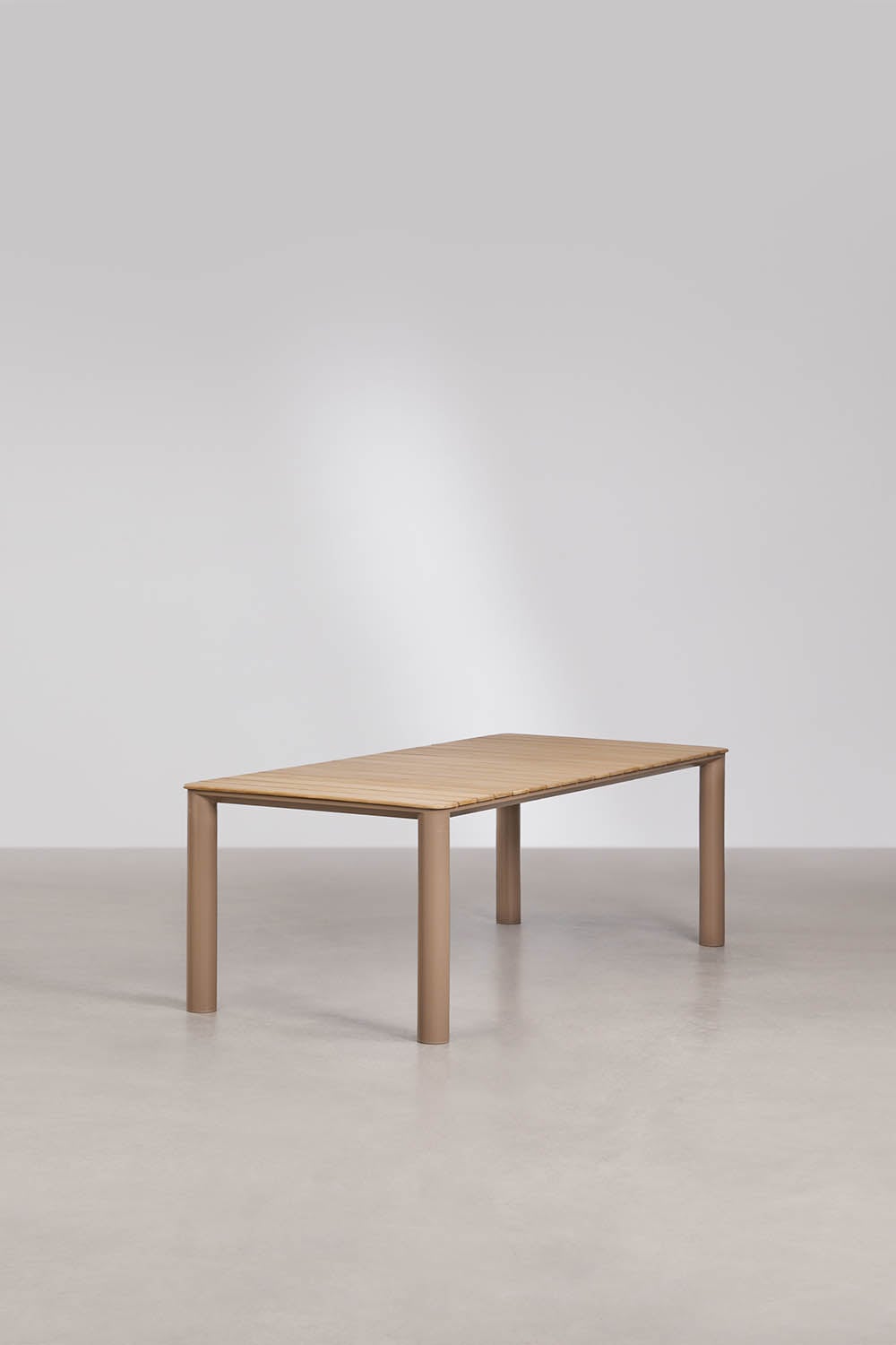 Outdoor table SIRKA, rectangular, mocha brown