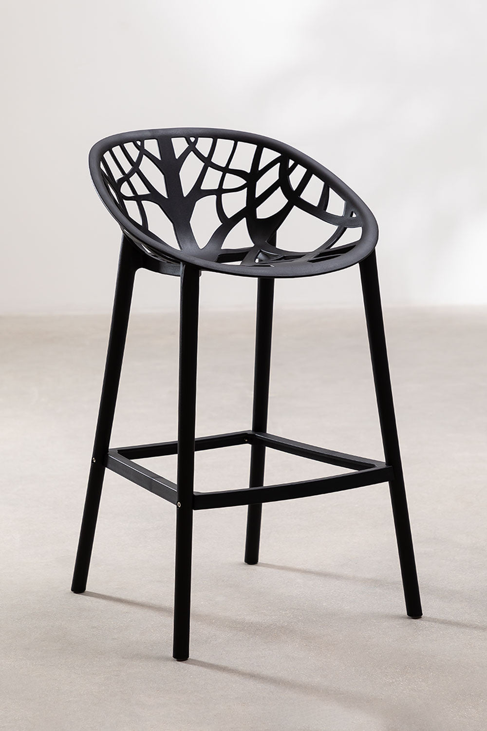 Bar Stool MEKANO, black, 65 cm