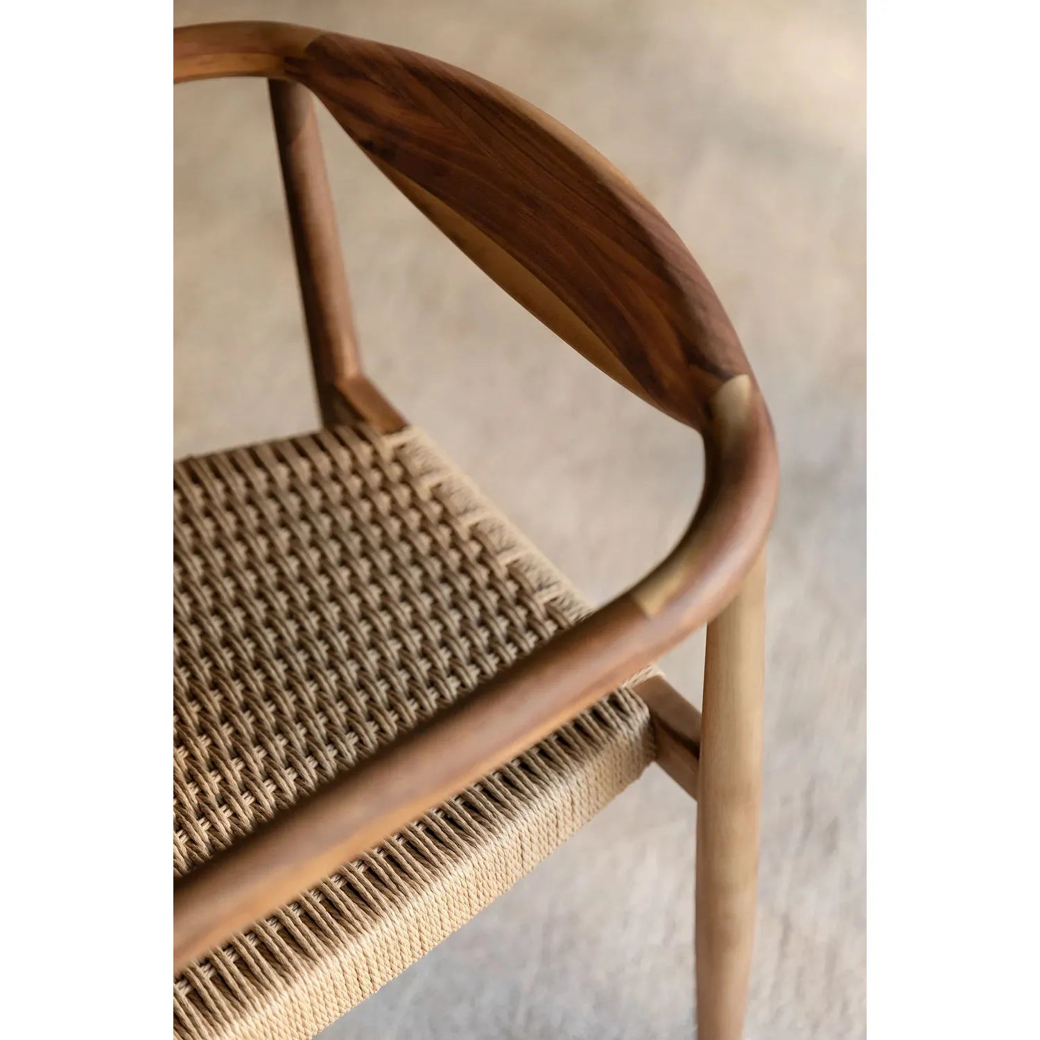 Valgomojo kėdė MALLORY, akacijos mediena, ruda spalva