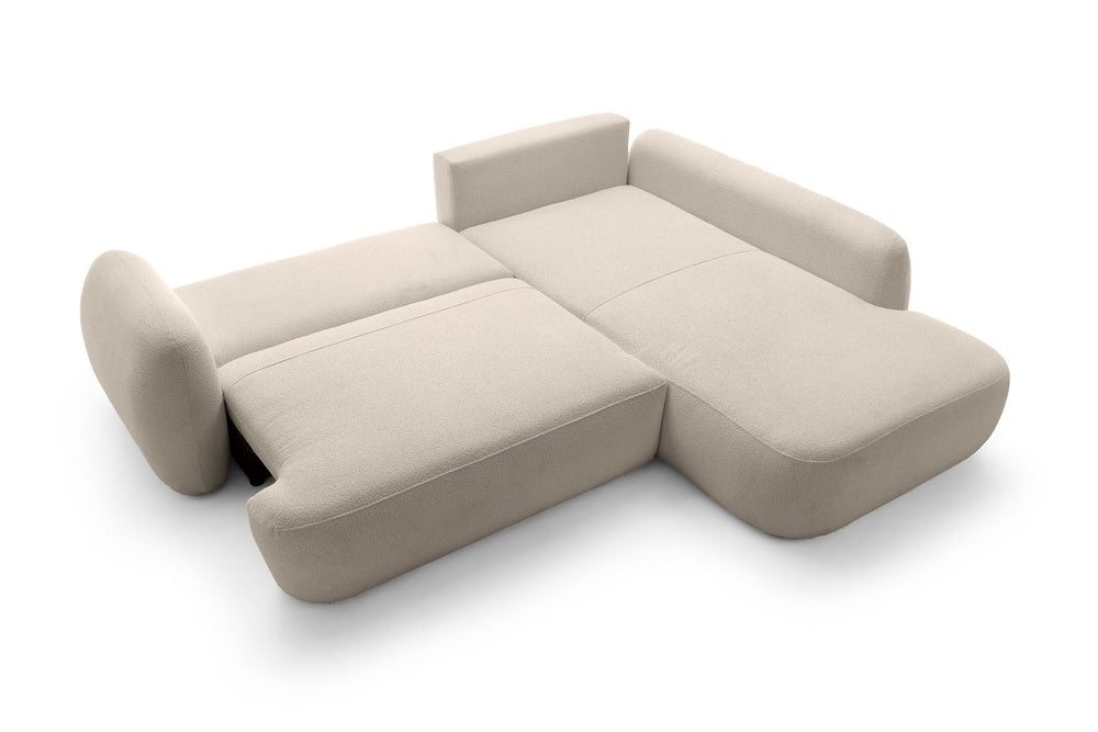 Kampinė sofa MEIDA LONG, smėlio