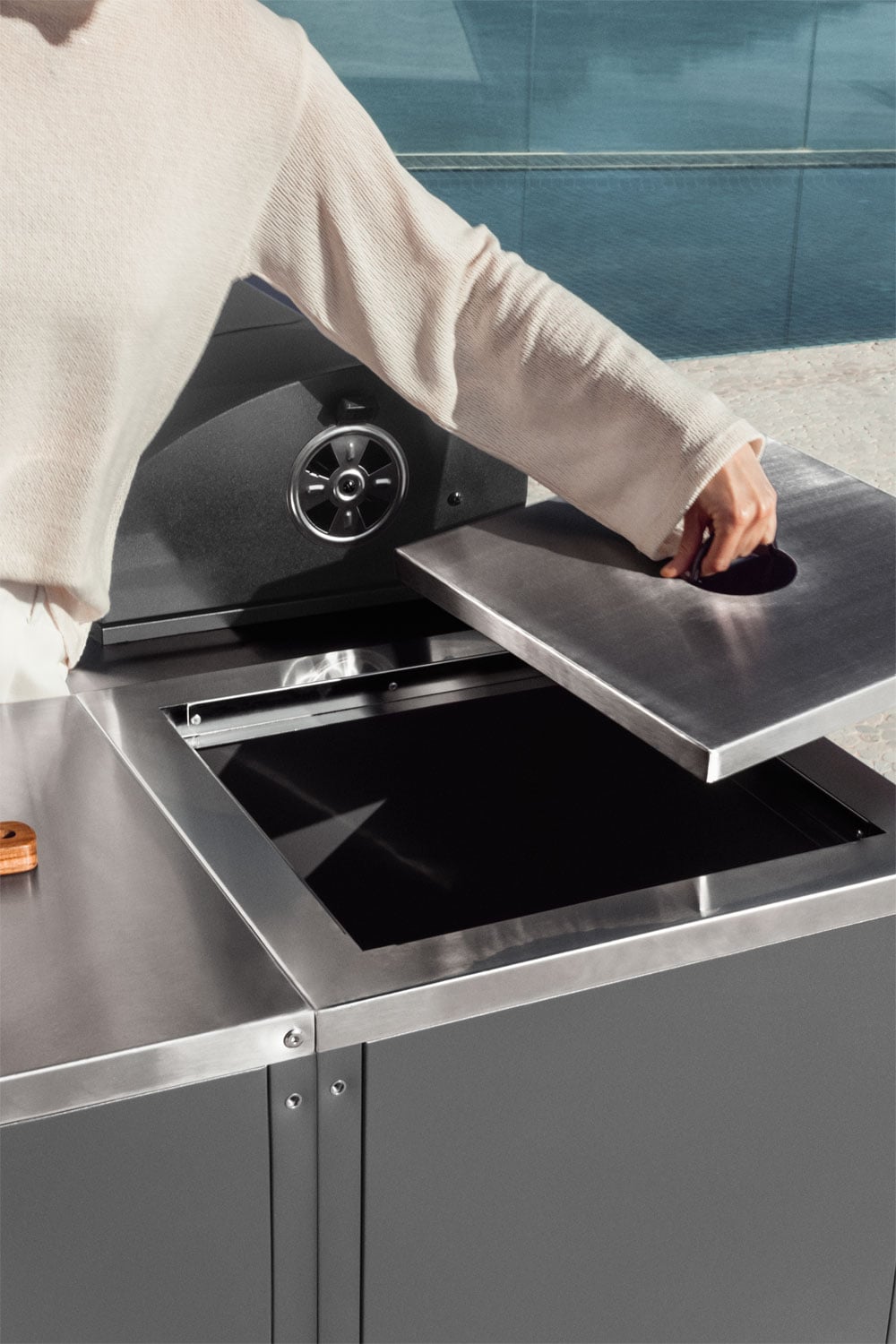 Kampinė spintelė CULINARA, grafito pilka