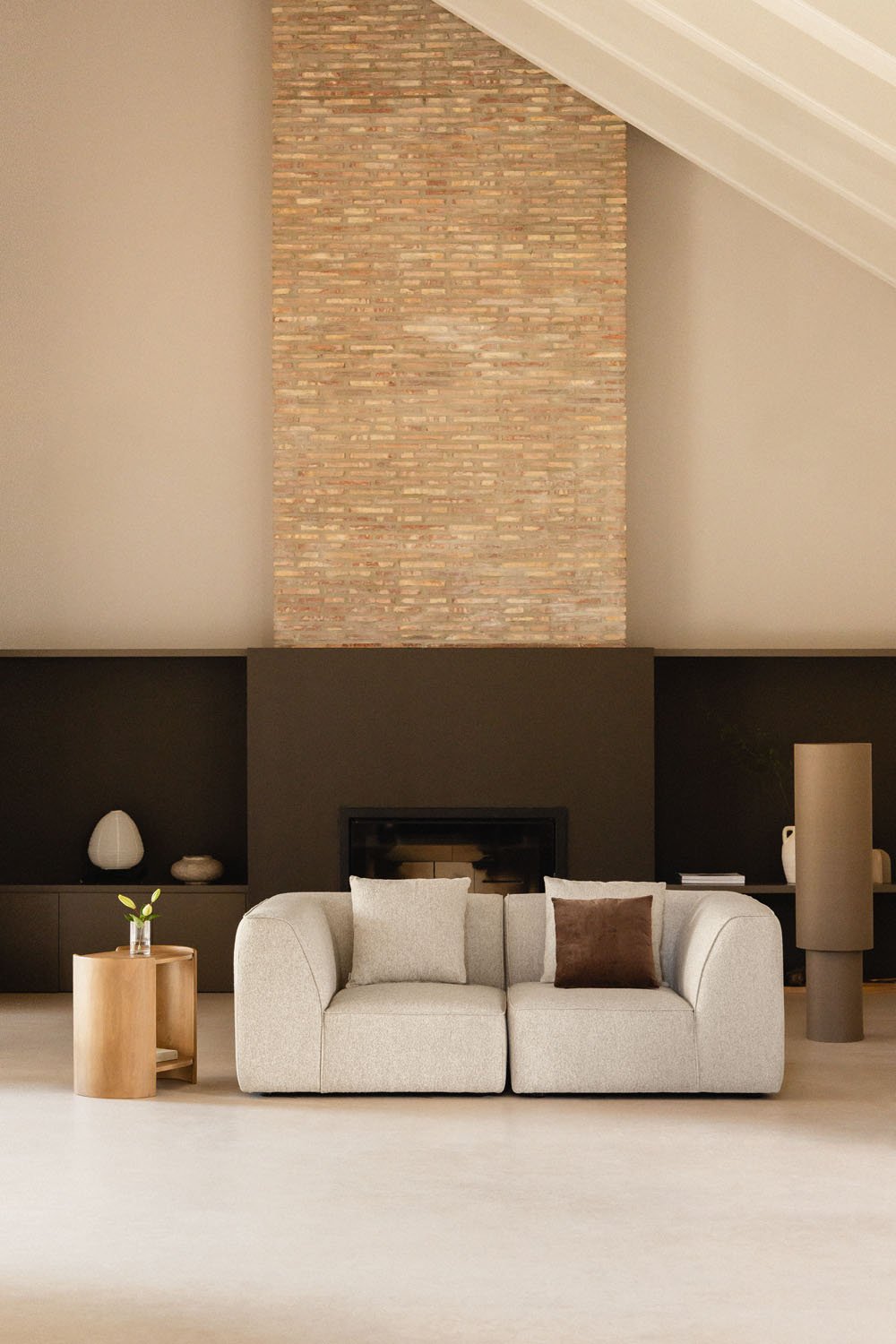 Dviejų dalių modulinė sofa CARDEA iš boucle audinio | namuideja.lt | modulinė sofa