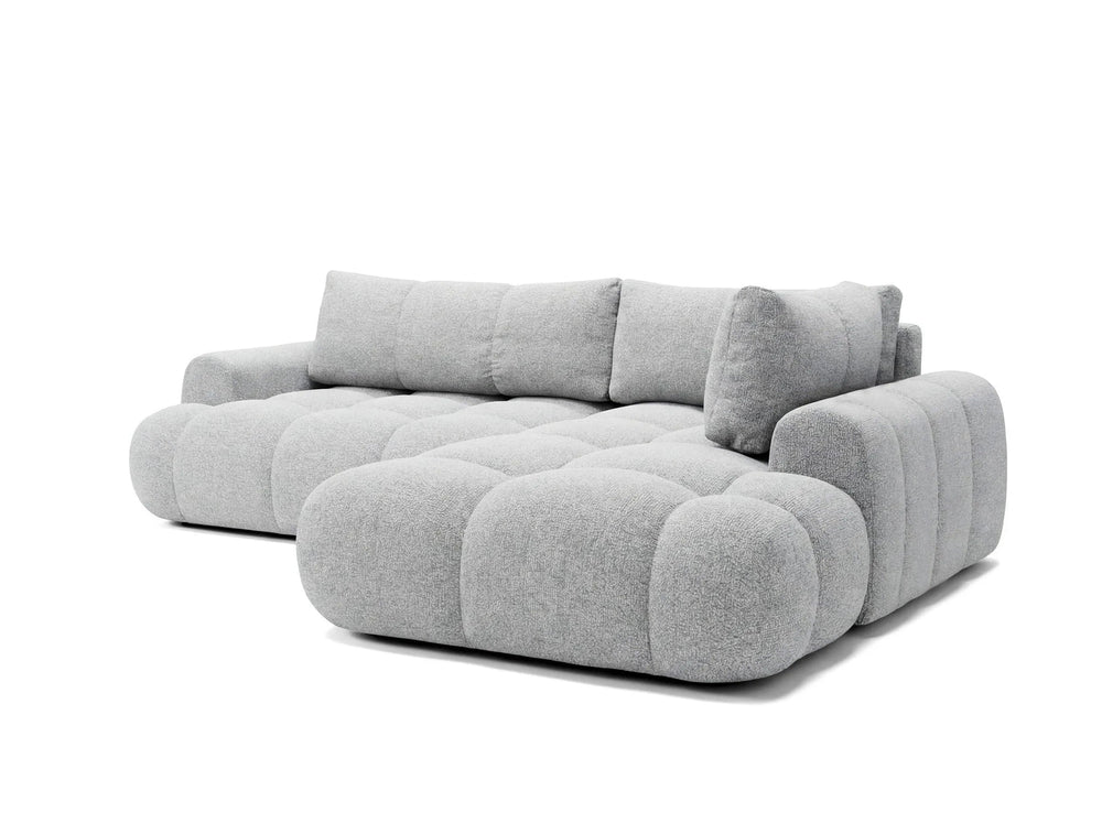 Kampinė sofa SKYLAR LONG, šviesiai pilka