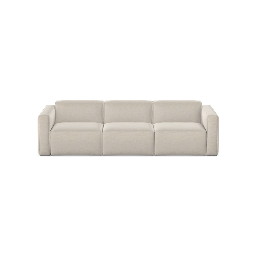 SLAY 3 vietų sofa, NATA spalva, boucle