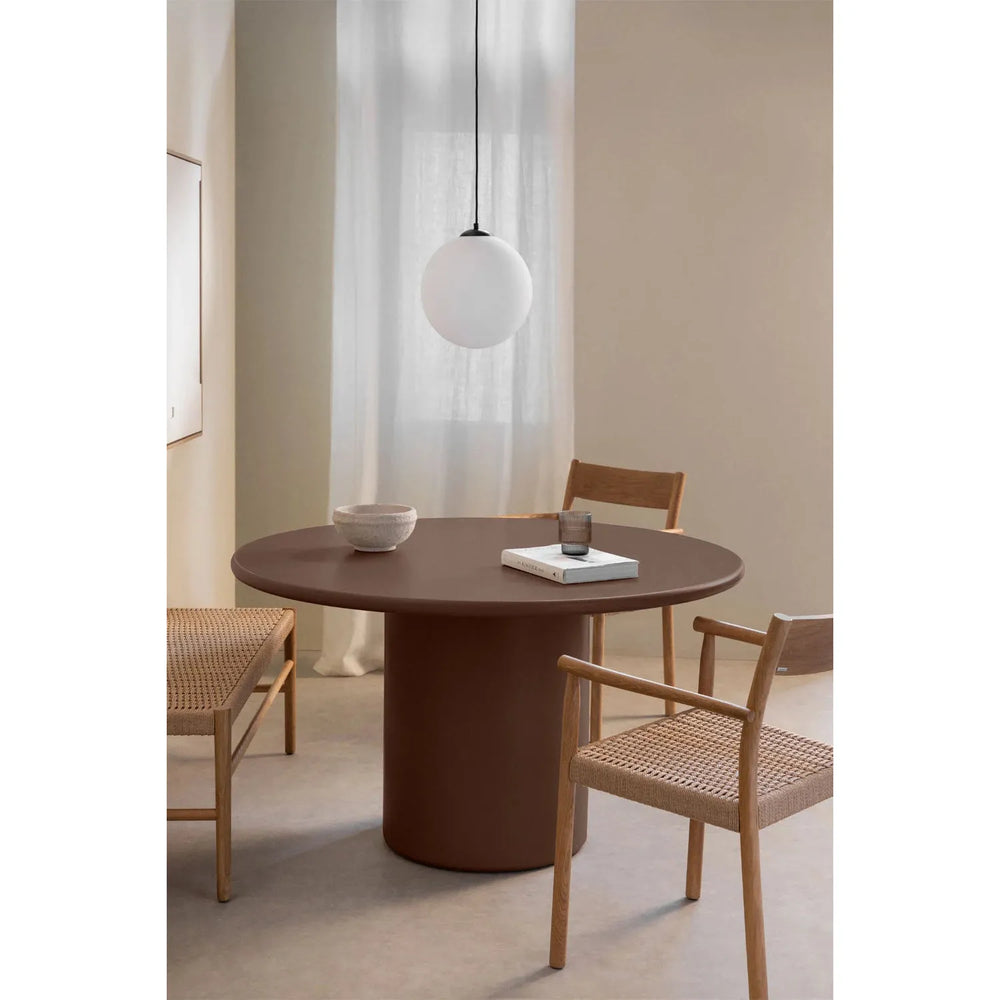 Valgomojo stalas REDO, rudas Ø130 cm