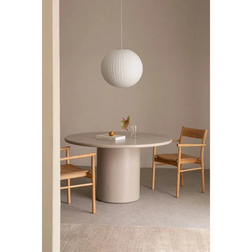 Valgomojo stalas REDO, smėlio Ø130 cm