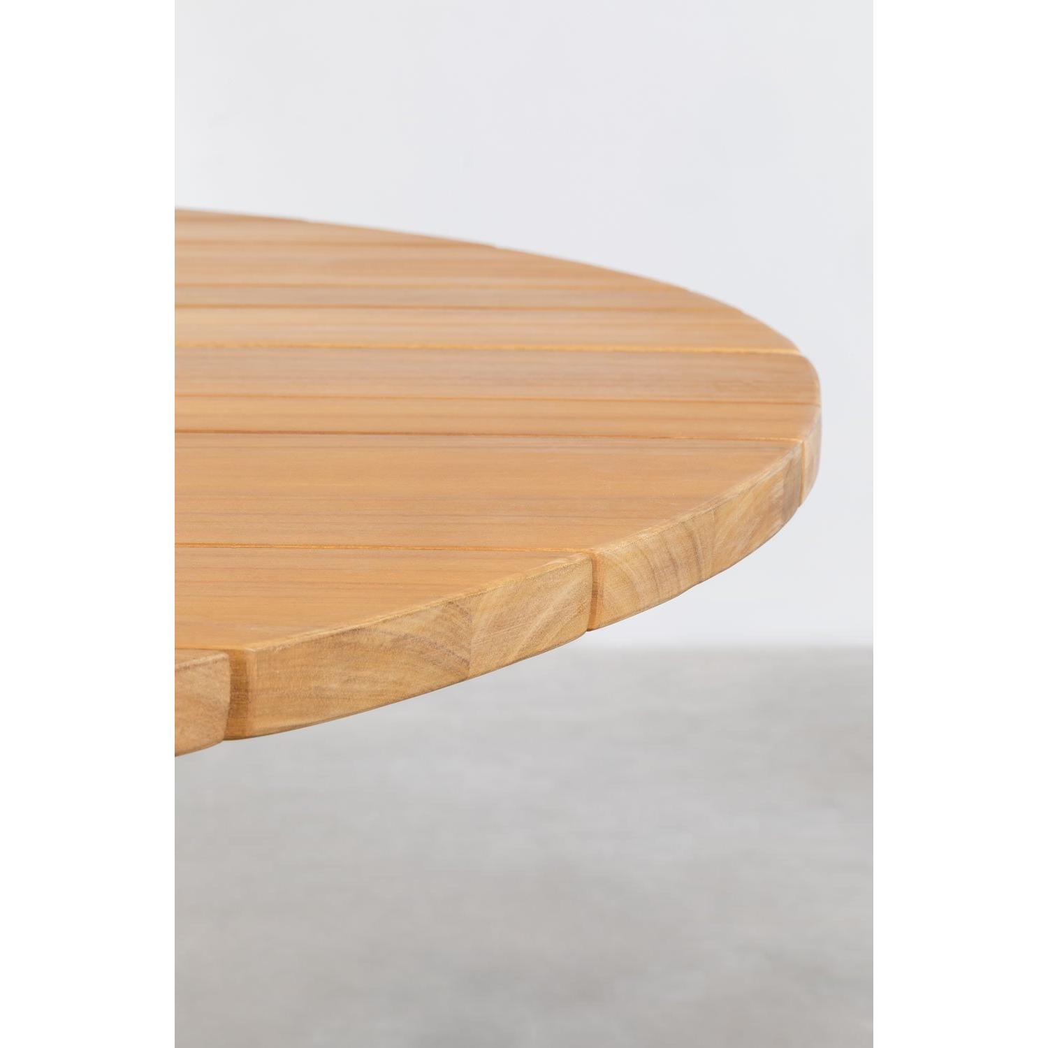 Lauko stalas MEKA, akacijos mediena, Ø120 cm