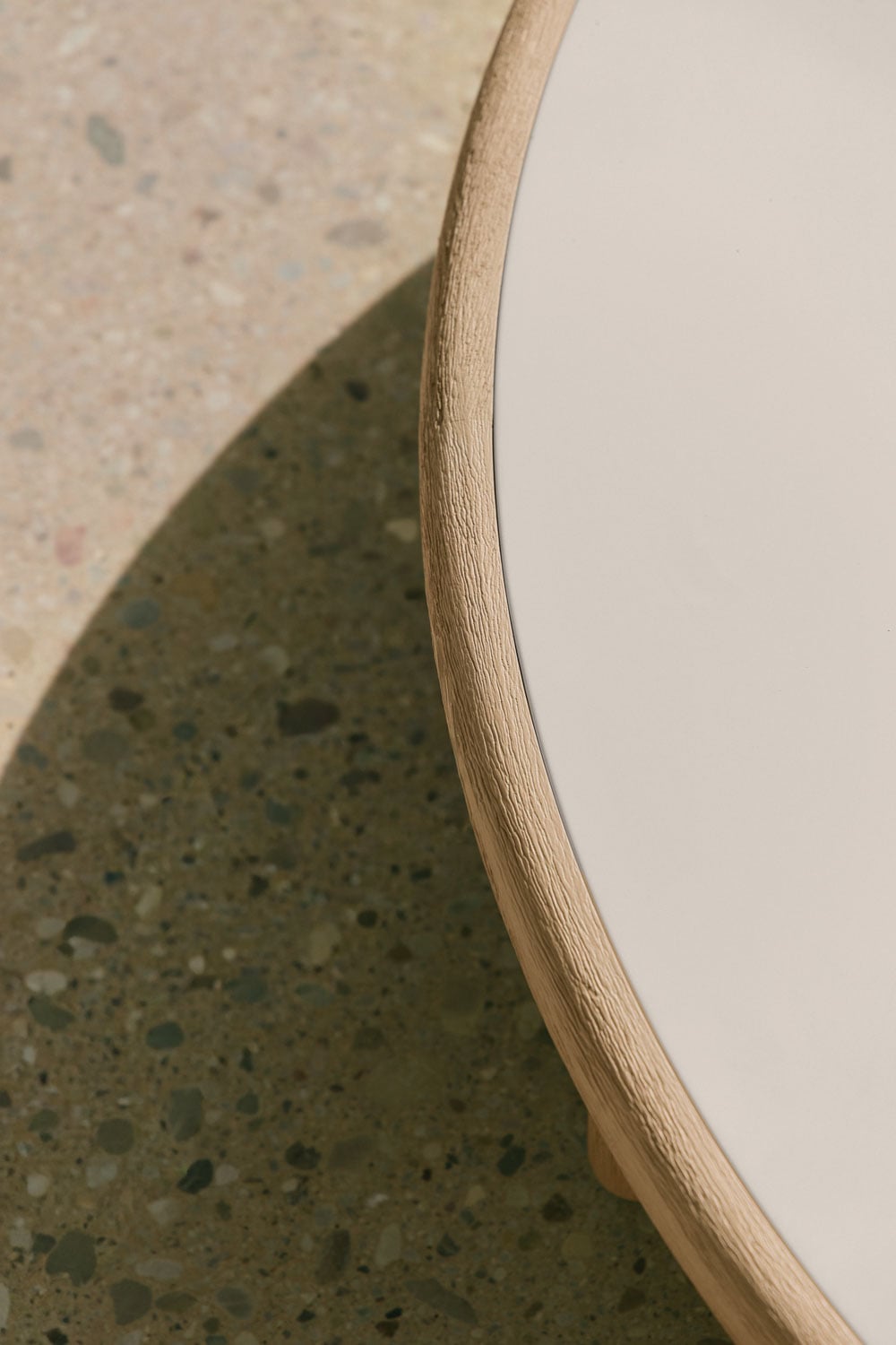 Coffee table AKORAS, white+brown (2 variants)