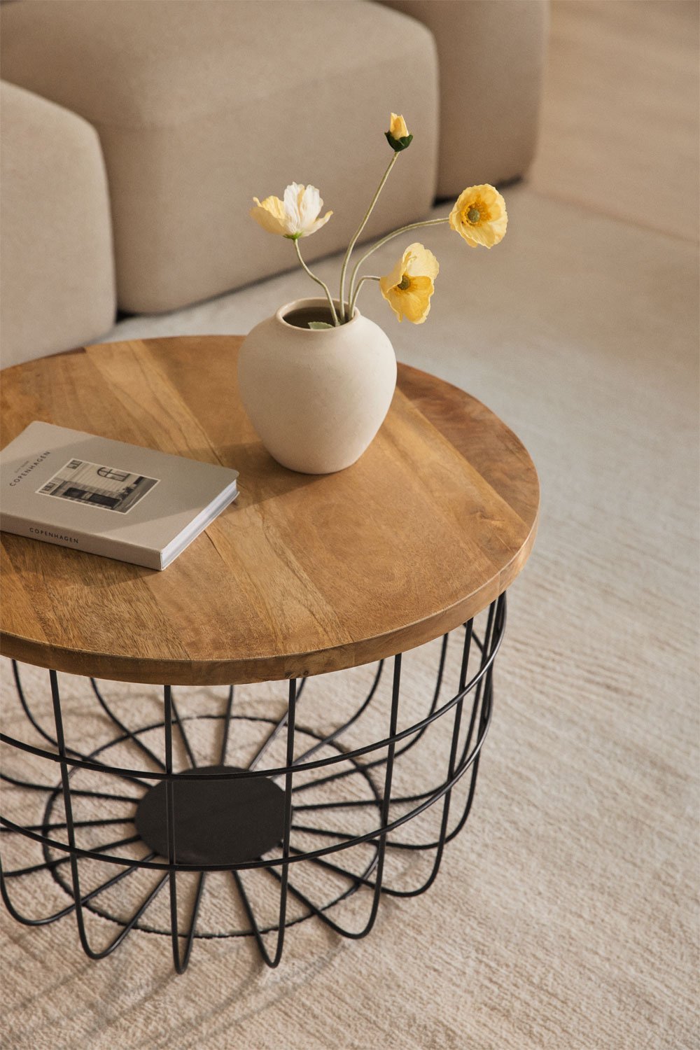 Kavos staliukas KSINA, mango mediena