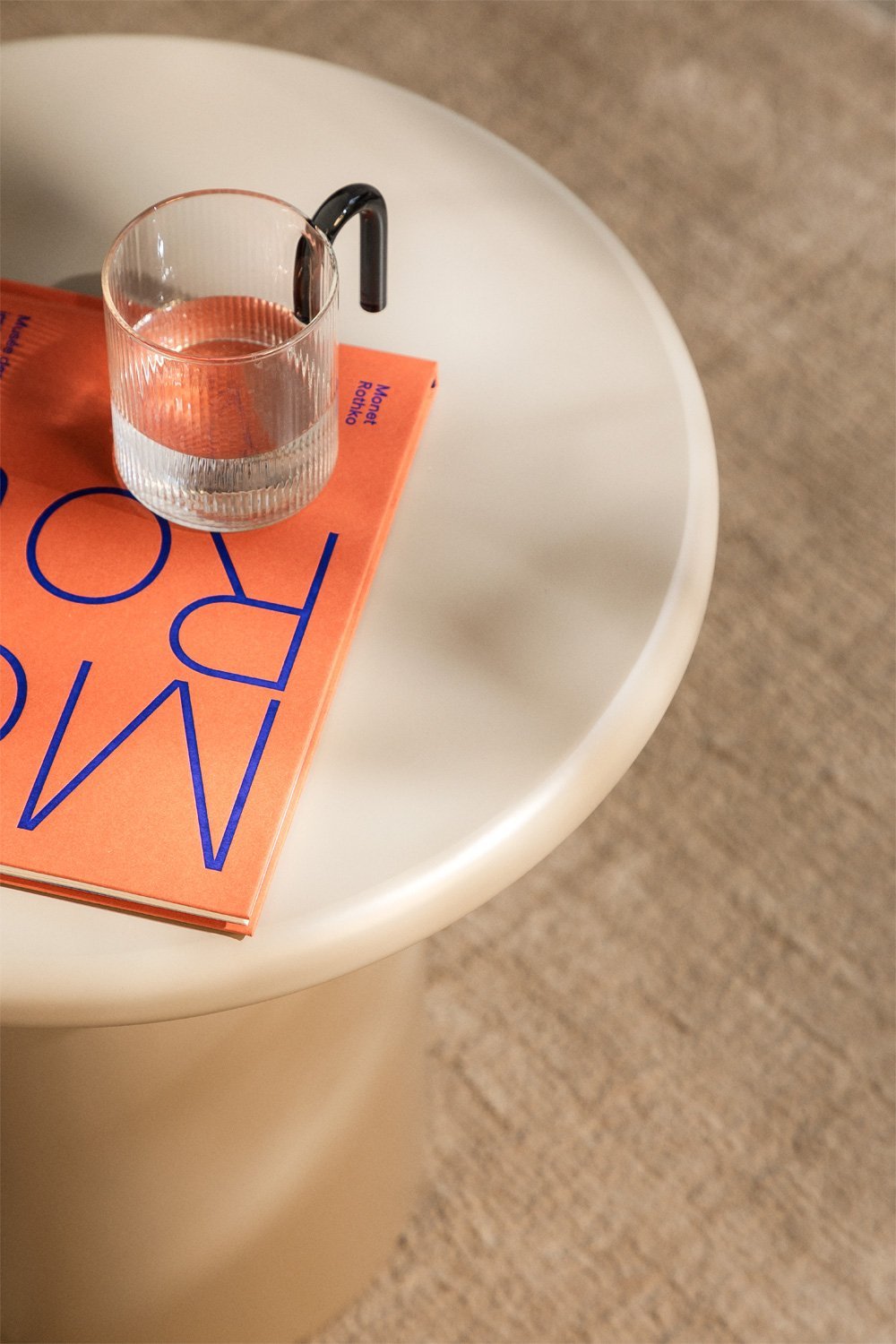 Apvalus pagalbinis staliukas RTERU, MDF