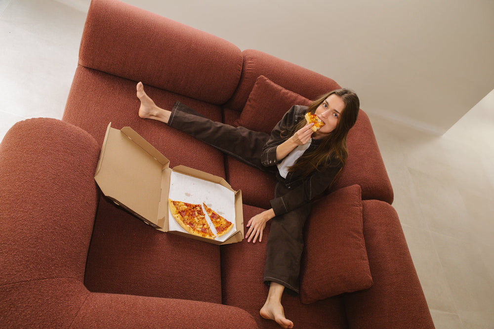 Sofa HUGGO, gras bouclé