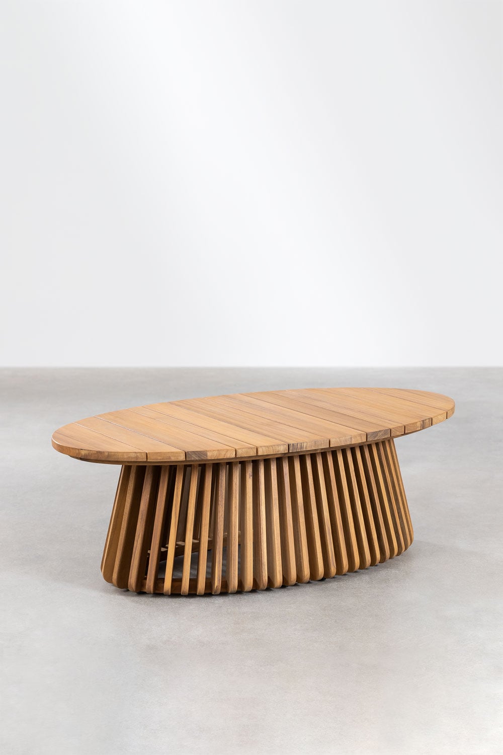 Coffee table ROBURO, oval, acacia wood