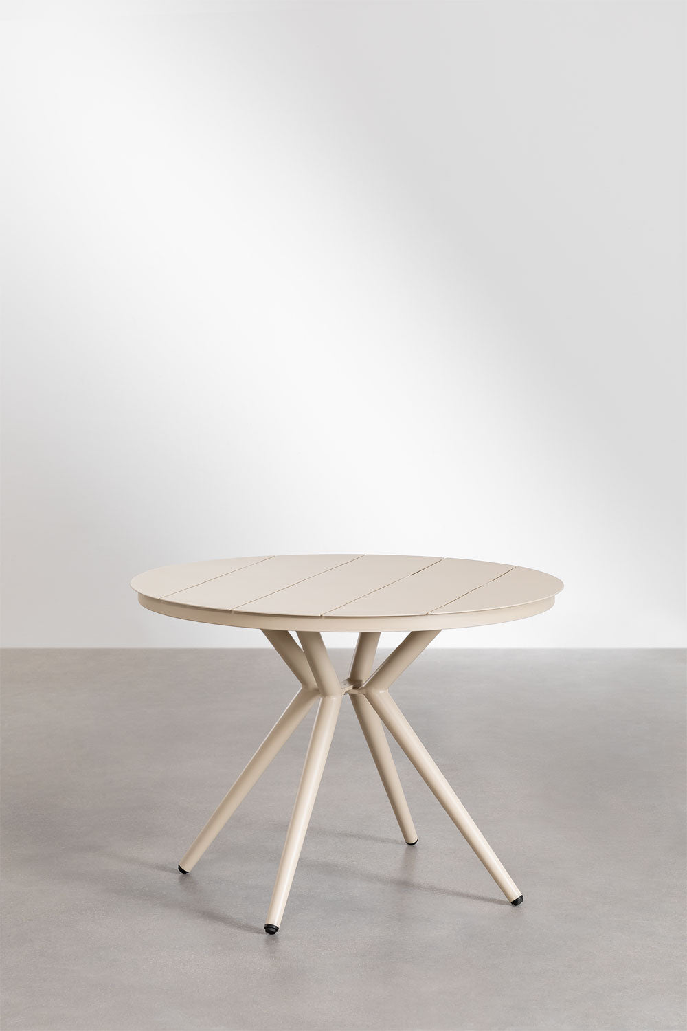 Outdoor set VALERIE, grey, 4 chairs, cream