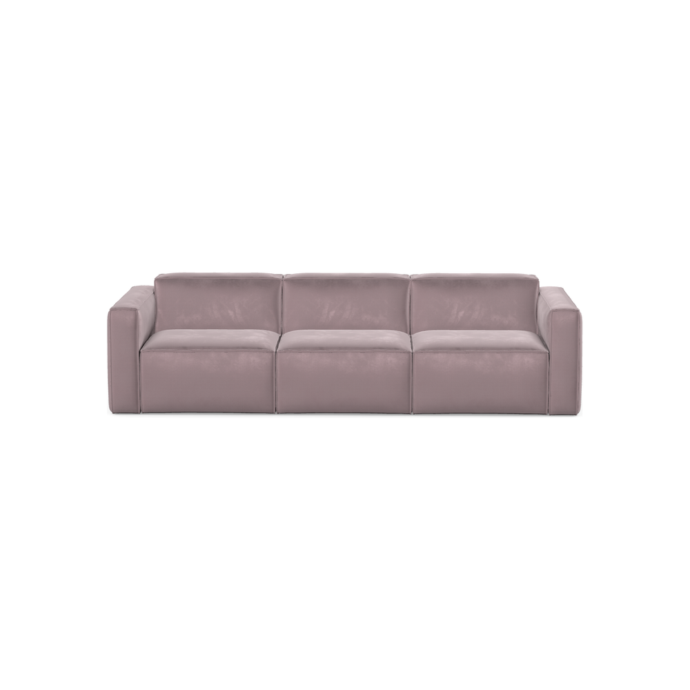 SLAY 3 vietų sofa, POWDER PINK spalva