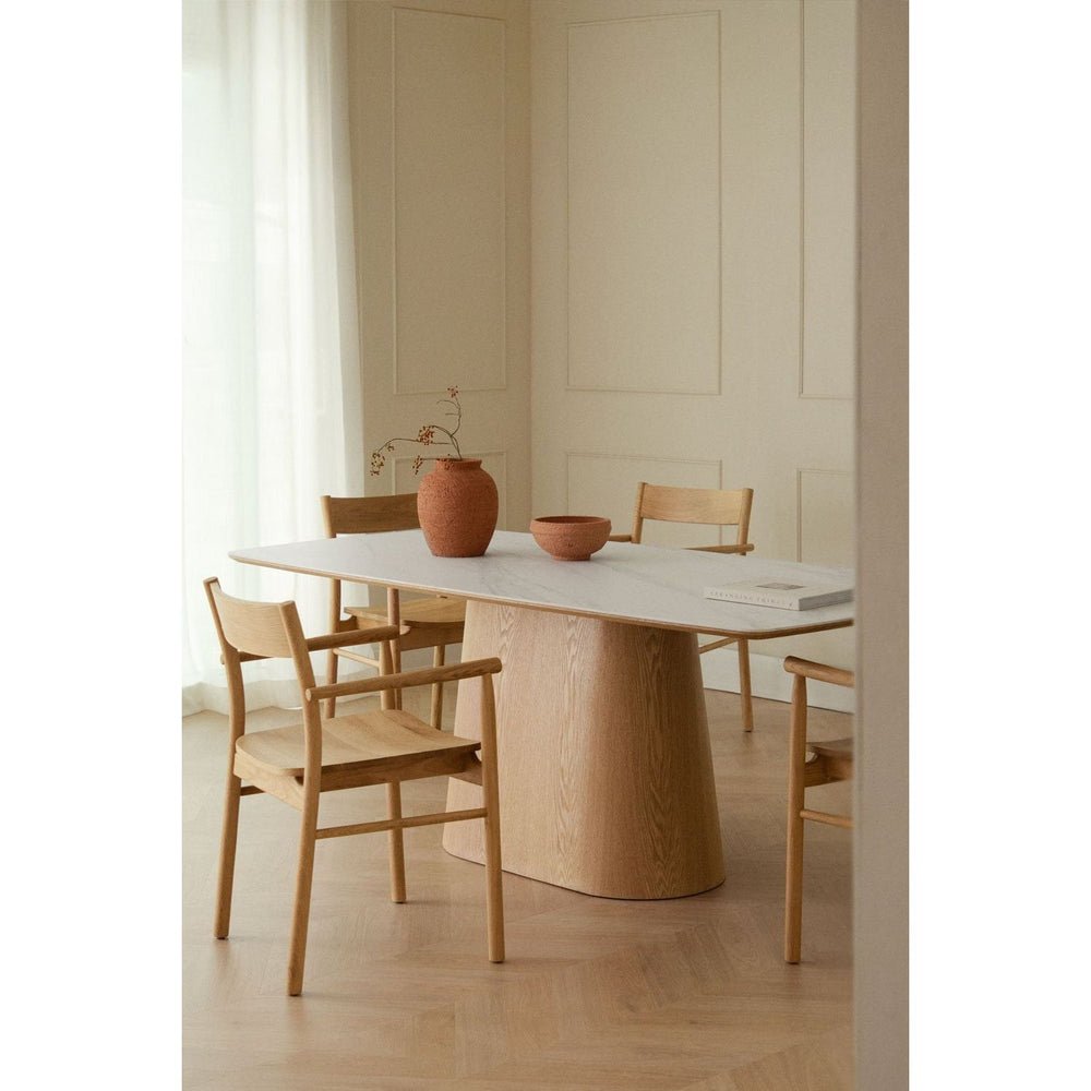 Valgomojo stalas ESSENCE, pilka keramika