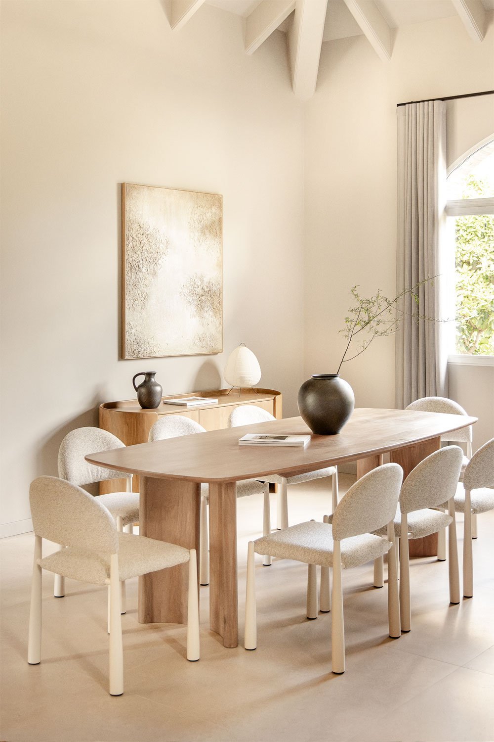 Stačiakampis valgomojo stalas SAMMY, mango mediena, 240x100