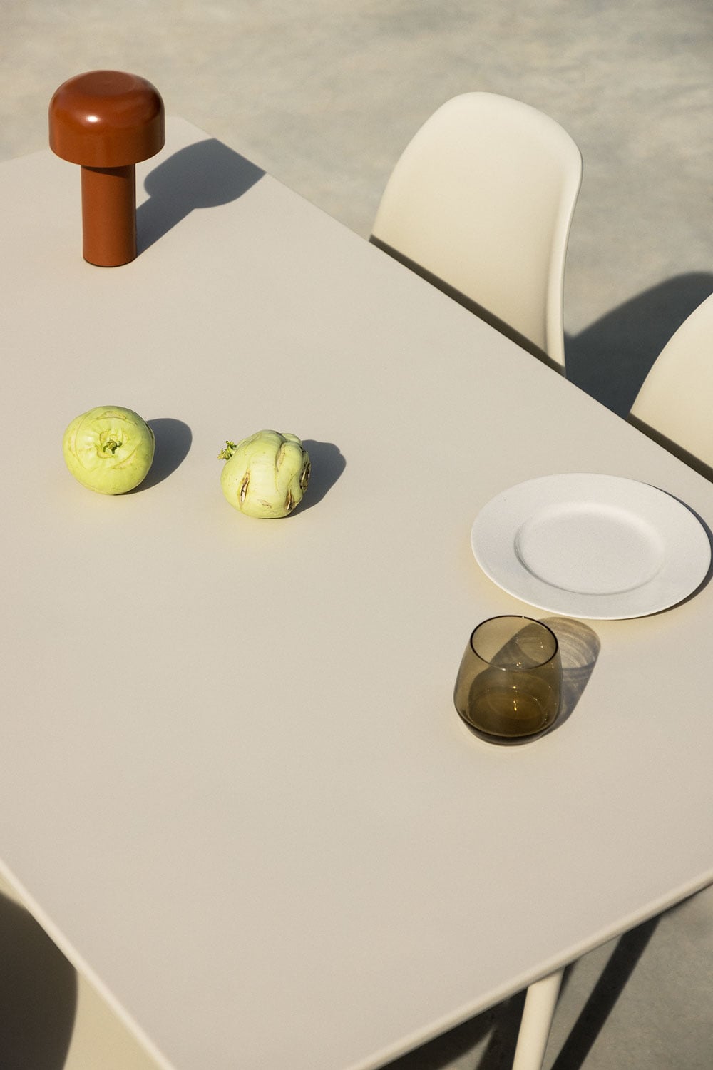 MINTARO Rectangular Table, cream