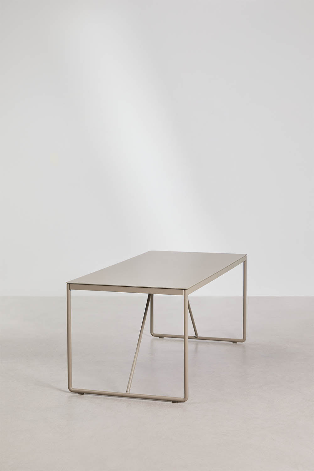 Lauko stalas ALUNAS, mokos ruda, 185x85 cm