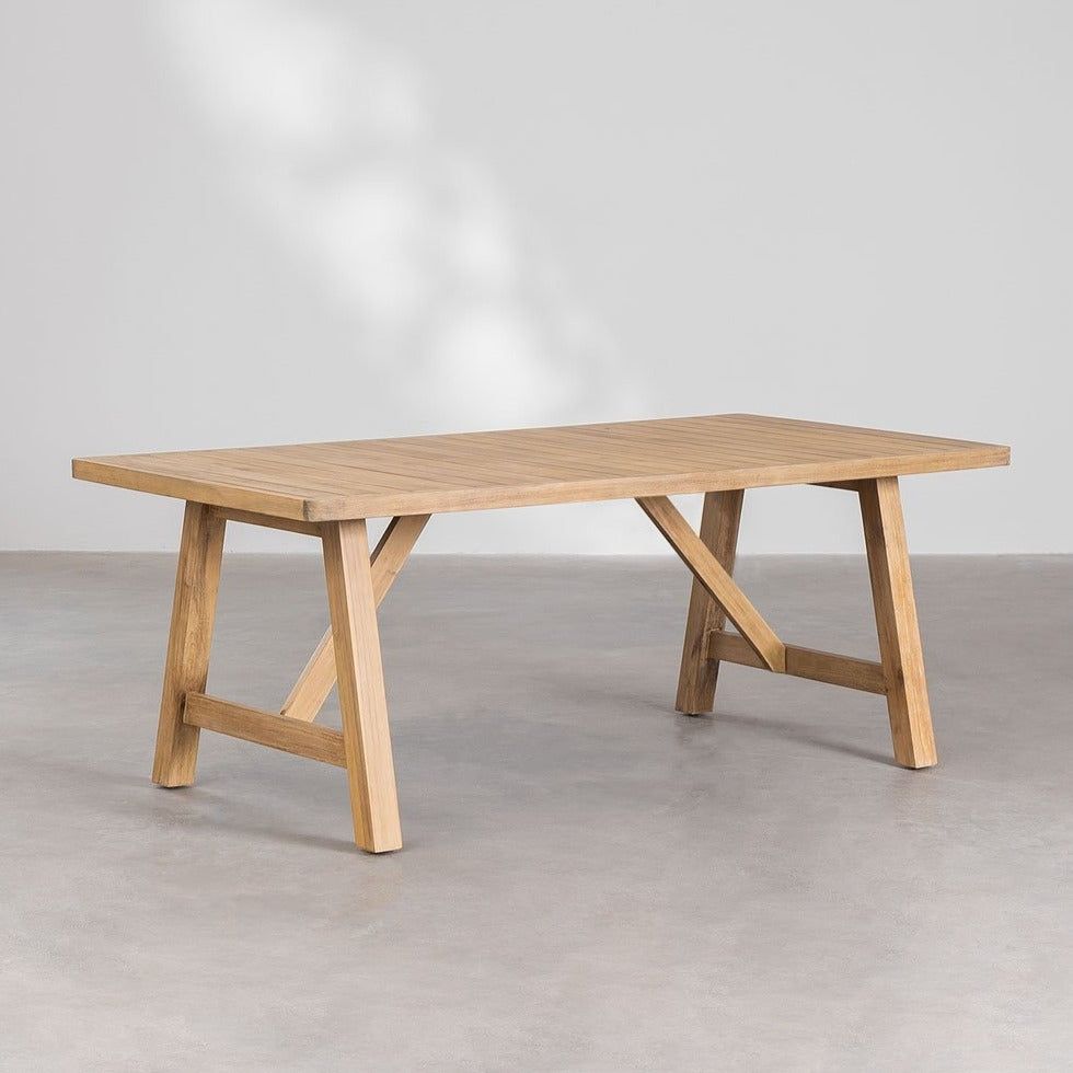 Lauko stalas MUMBAI, akacijos mediena, 200x100 cm