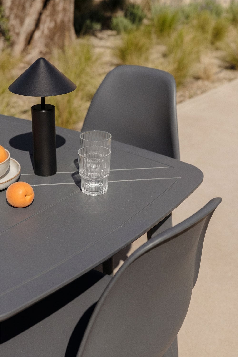 SCAND outdoor furniture set, 5 pieces, graphite grey