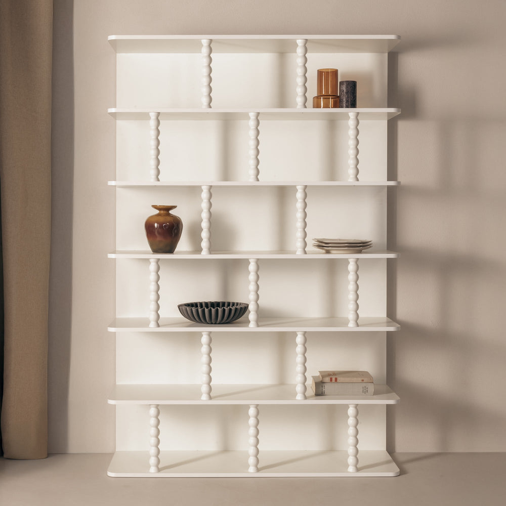 PRISME shelf, tall, white, ball bearings