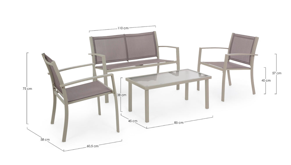 Lauko poilsio komplektas PEDER