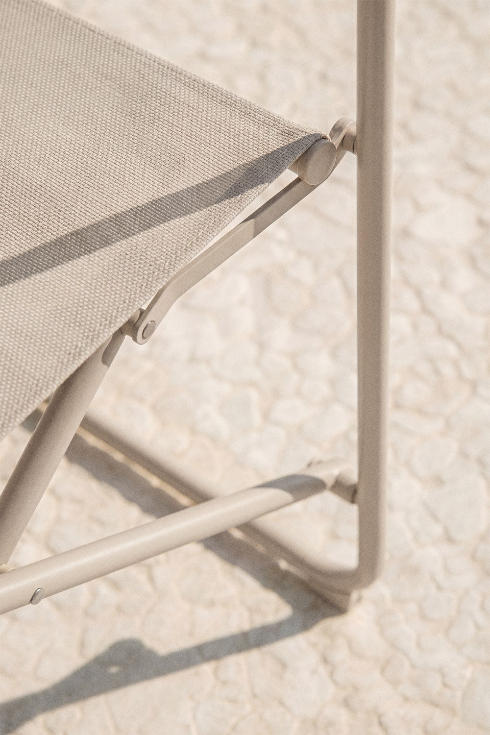 Foldable chair ALUNAS, cream