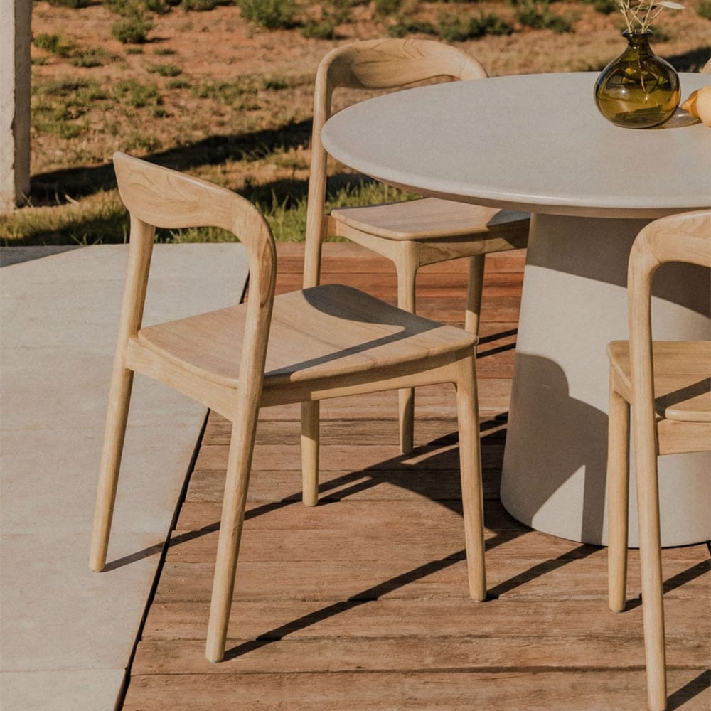 Outdoor chair VARMUS, light teak