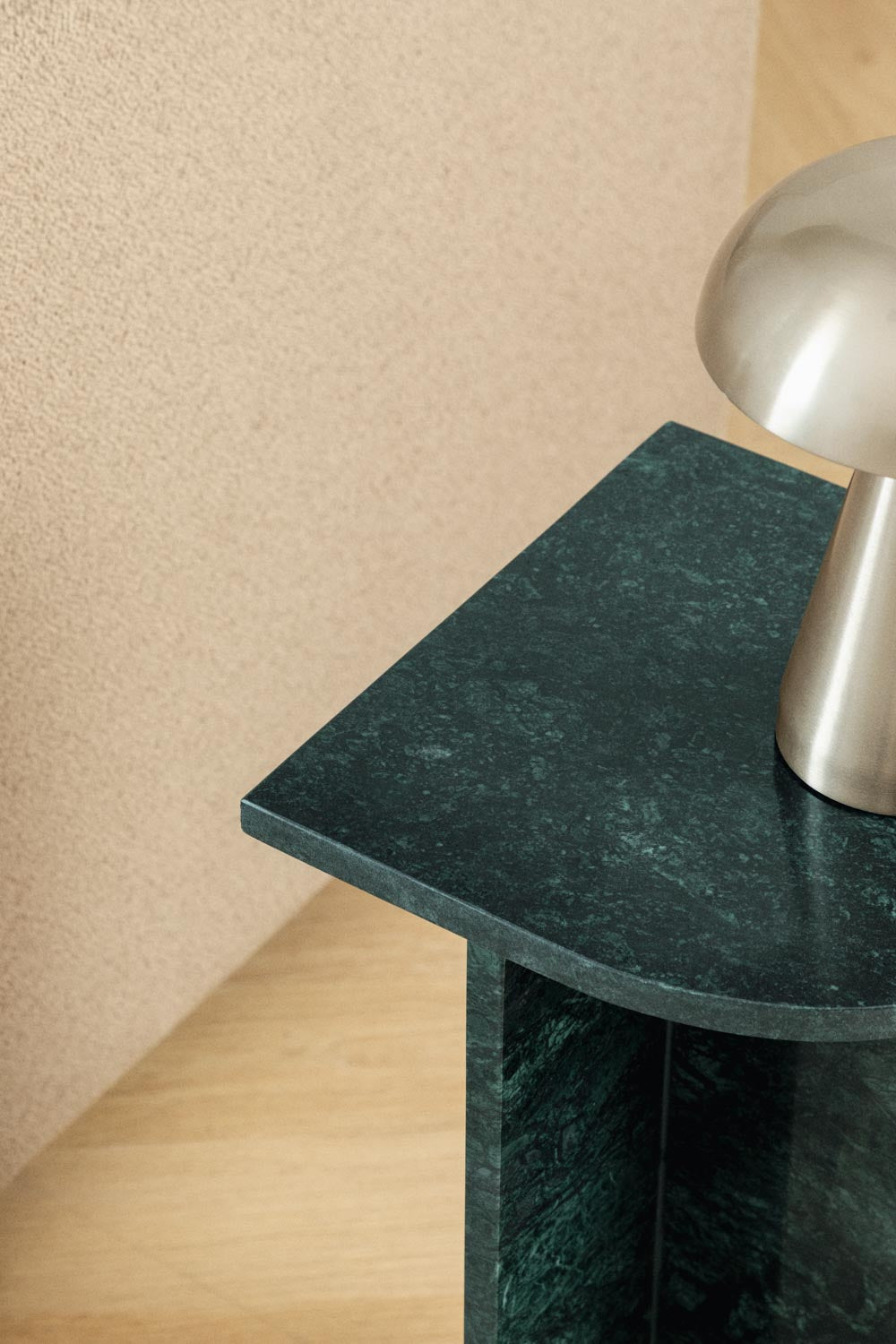 Side table CORWEL, green marble