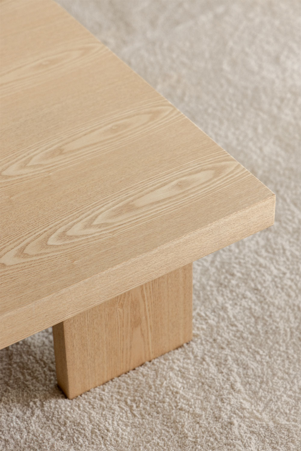 Rectangular coffee table BERNA, natural
