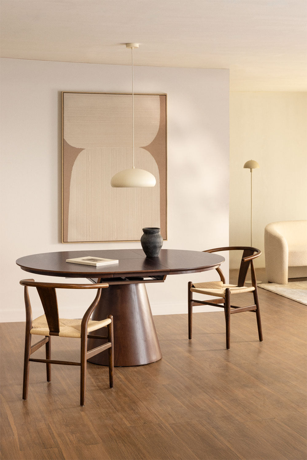 MONTANA extendable table, dark brown