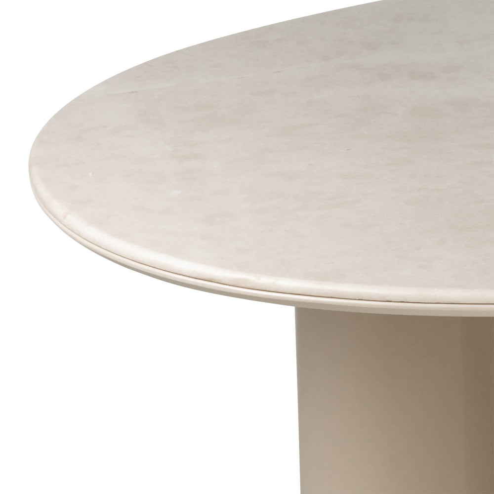 Dining table SOLANE, marble, sand, 160 cm