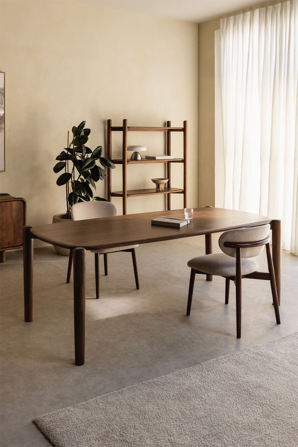 Stalas GINA, 200x90 cm, mango mediena